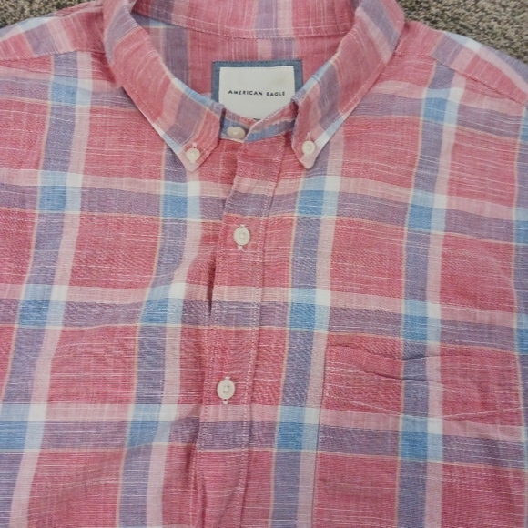 American Eagle plaid button up 2x - Picture 1 of 3